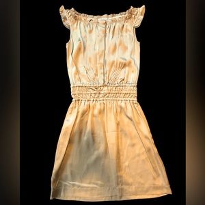 Tomas Maier Gold 100% Silk Dress - Size 2 Used